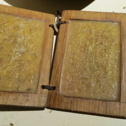 Wax writing tablet